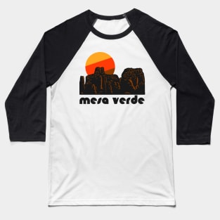 Retro Mesa Verde ))(( Tourist Souvenir National Park Design Baseball T-Shirt